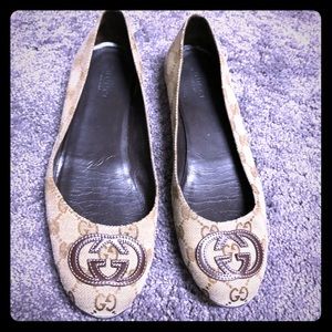 Gucci GG ballet flats size 38
